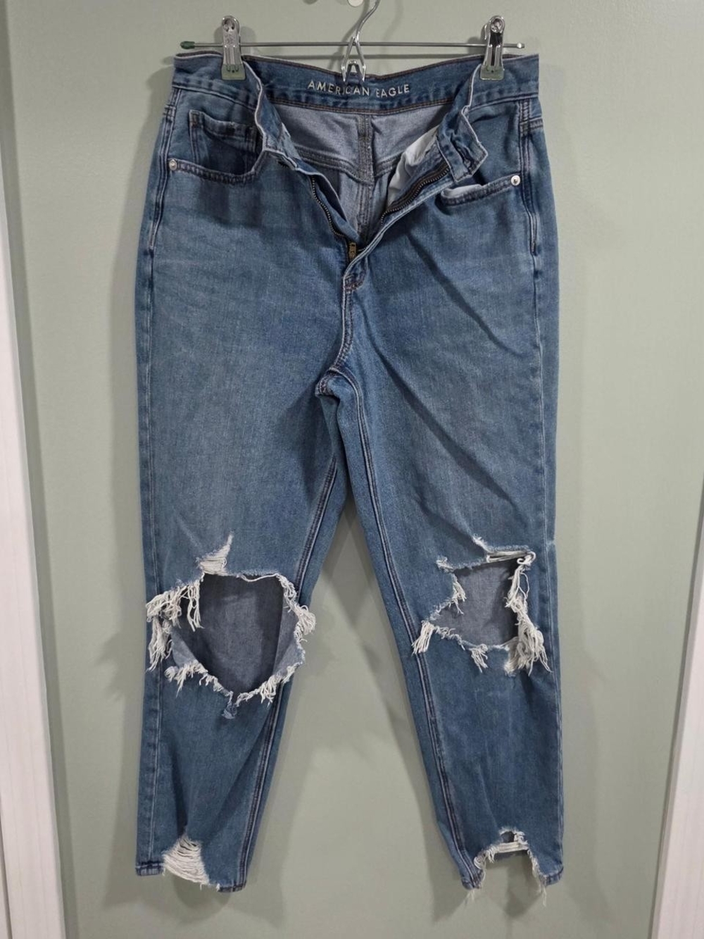 American Eagle Outfitters Distressed Mom Jean